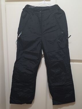 Women's Black Insulated Snow Pants